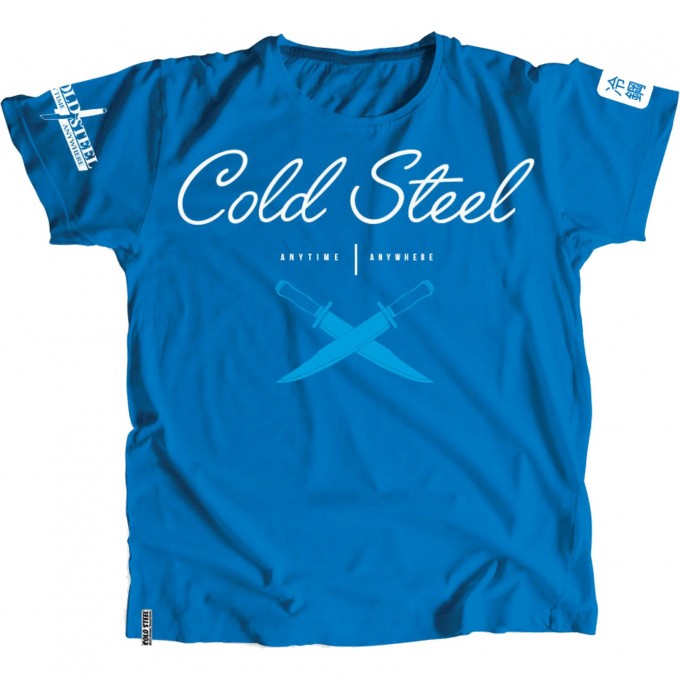 Футболка COLD STEEL CROSS GUARD BLUE TEE FOR WOMEN (M) CS_TK2 Футболка COLD STEEL CROSS GUARD BLUE TEE FOR WOMEN (M) CS_TK2